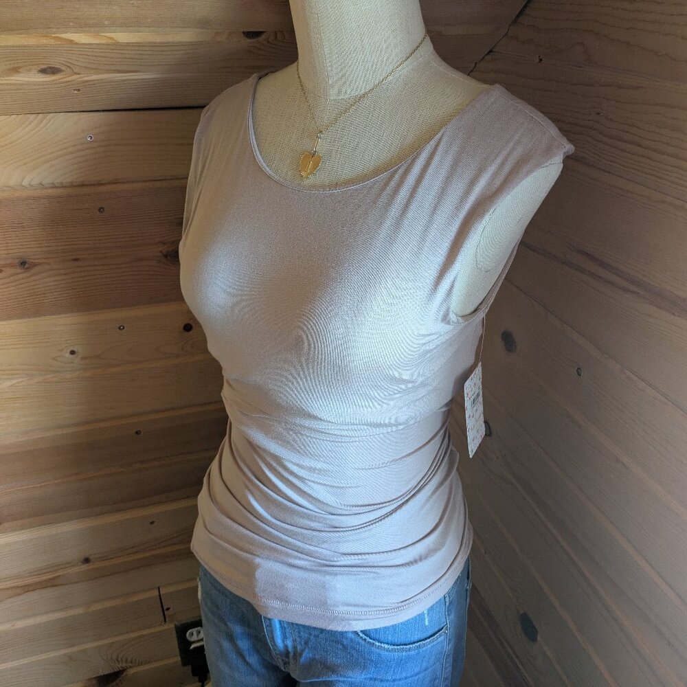 Free People We The Free Tan Side-Twist Tank